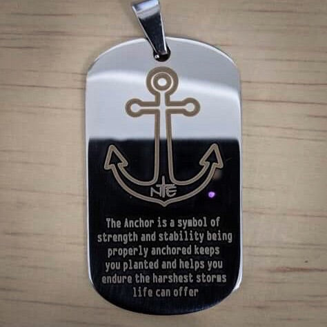 NTE Anchor Dog Tag