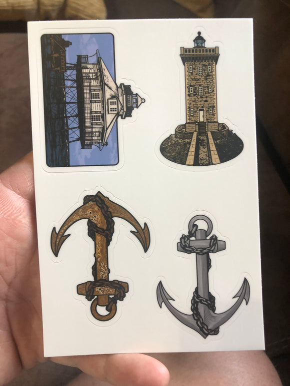 Lighthouse V5-V6 and Anchor V1-V2 sticker sheet
